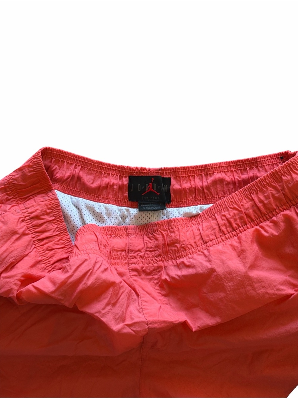 Rare Vintage Jordan Nylon Shorts Coral Pink Jumpman Y2K Size XL - Picture 4 of 4